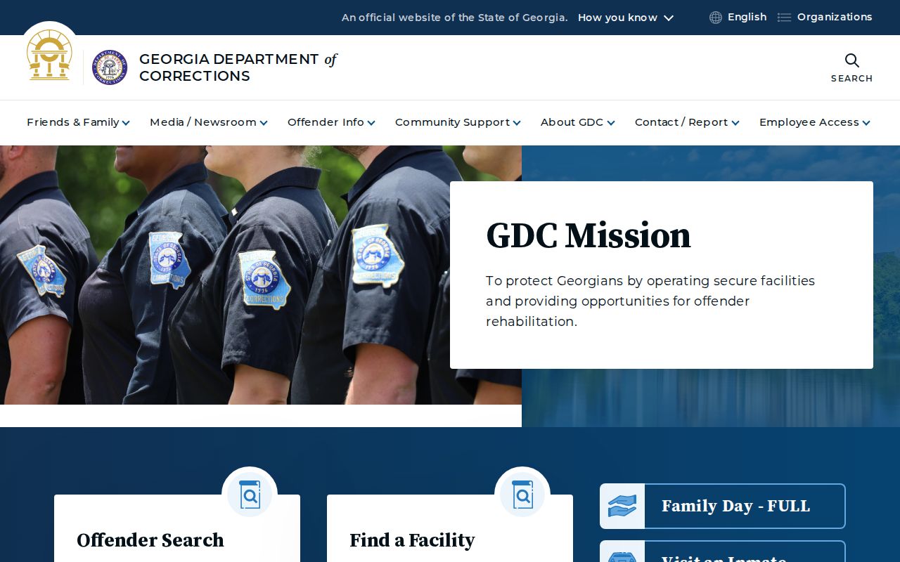 Georgia Department of Corrections records for White County cases