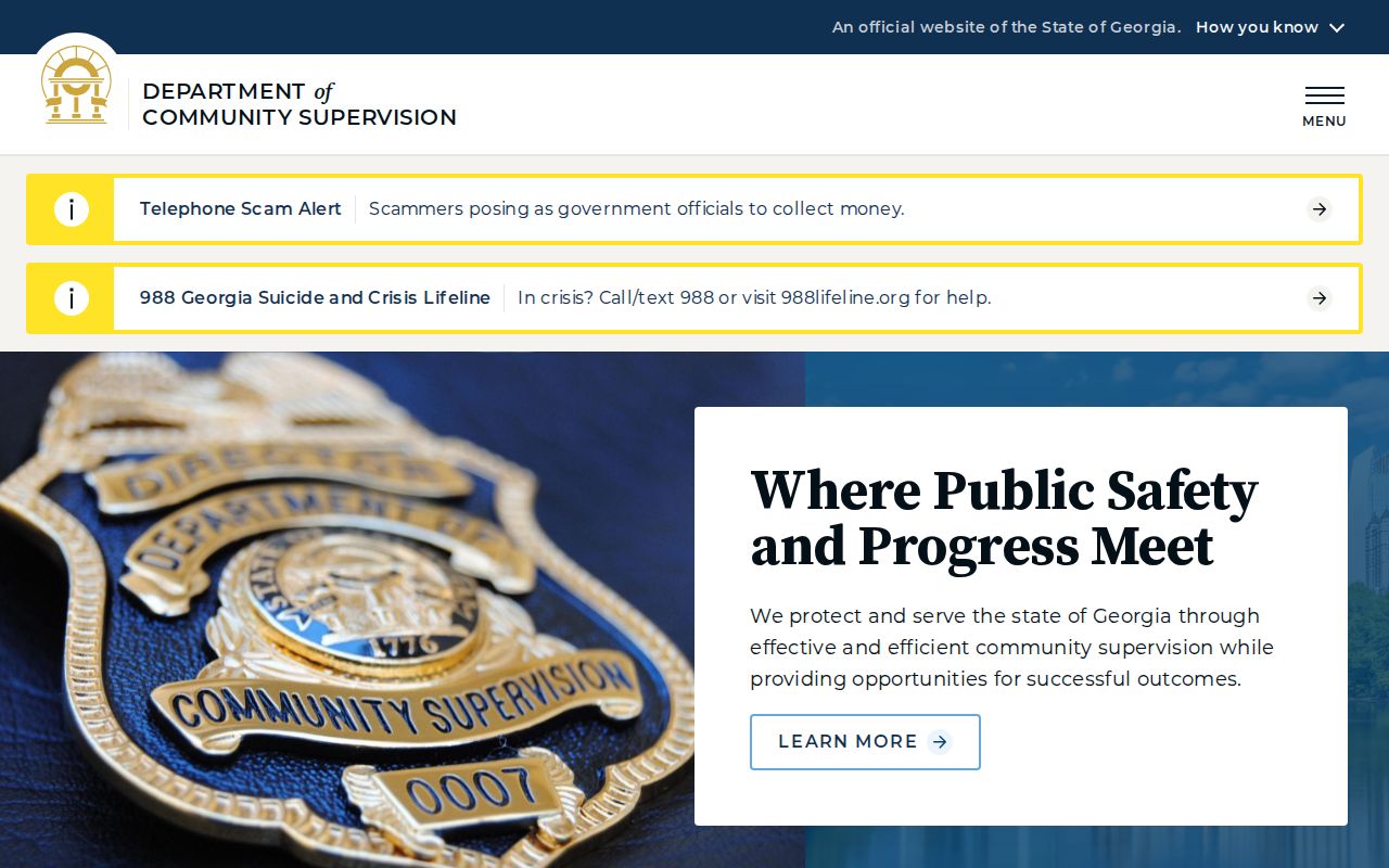 Georgia Department of Community Supervision probation and parole services